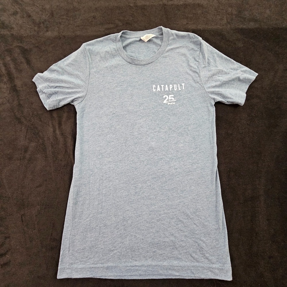Catapult Blue Short Sleeve Cotton Blend Long Fit T-Shirt Adult S